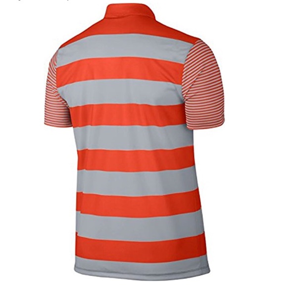 Men’s NiKE Striped Golf Polo Shirt Top - Picture 2 of 7